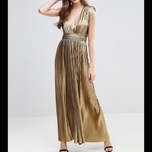 Ascos metallic gold dress